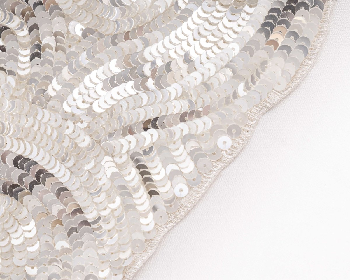 Tulle Sequence Geometric Fabric - Sharqiya - الشرقية