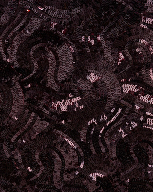 Tulle Sequence Geometric Fabric - Sharqiya - الشرقية