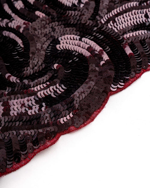 Tulle Sequence Geometric Fabric - Sharqiya - الشرقية