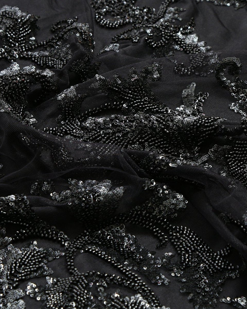 Tulle Tulle Floral Fabric - Sharqiya - الشرقية