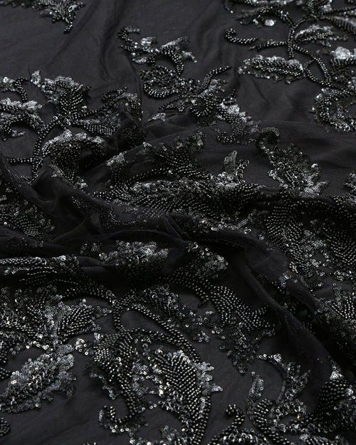 Tulle Tulle Floral Fabric - Sharqiya - الشرقية
