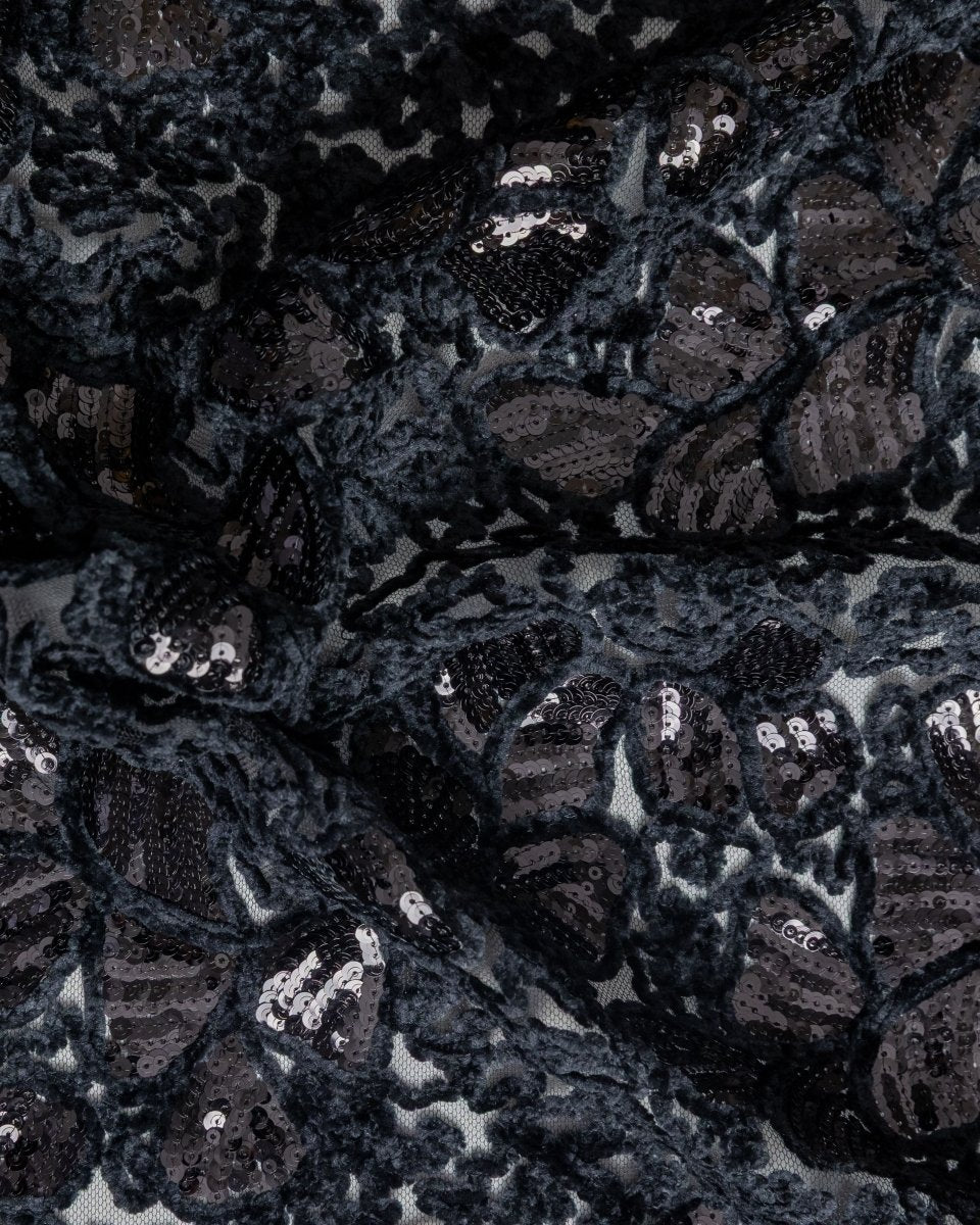 Tulle Velvet with Sequins - Sharqiya - الشرقية