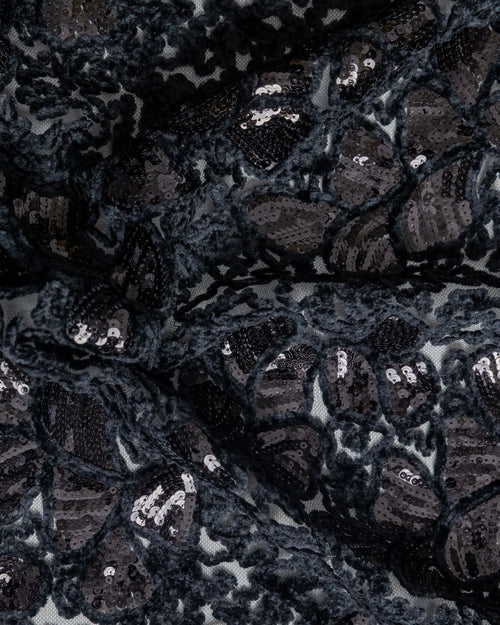 Tulle Velvet with Sequins - Sharqiya - الشرقية