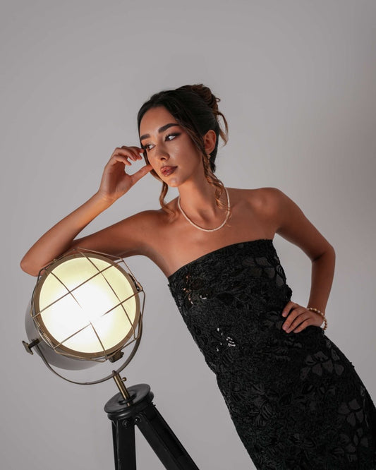 Tulle Velvet with Sequins - Sharqiya - الشرقية