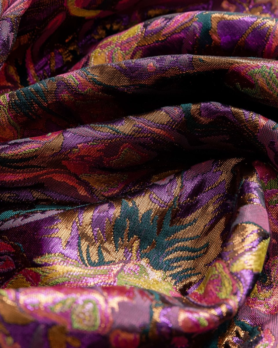 Valentino Silk Jacquard Geometric Fabric - Polyester - Sharqiya - الشرقية