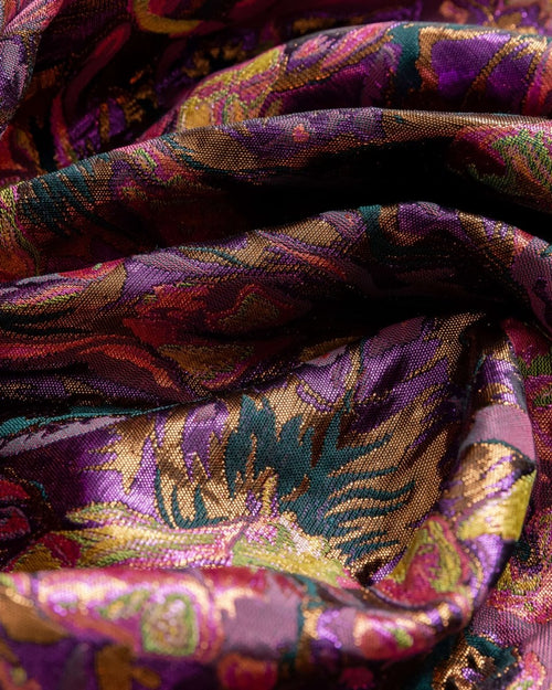 Valentino Silk Jacquard Geometric Fabric - Polyester - Sharqiya - الشرقية