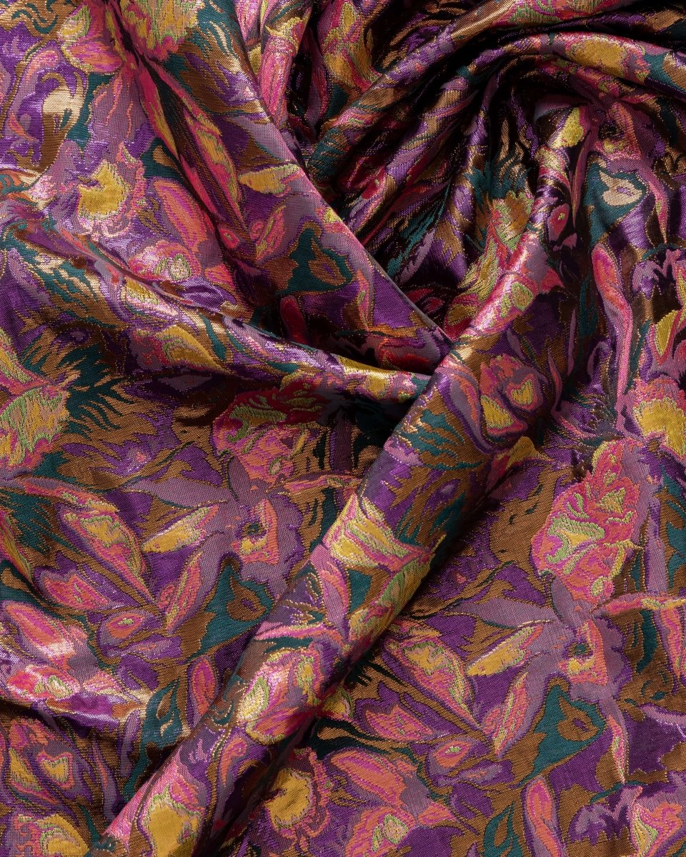 Valentino Silk Jacquard Geometric Fabric - Polyester - Sharqiya - الشرقية