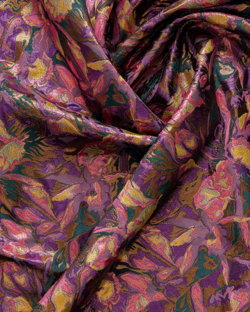 Valentino Silk Jacquard Geometric Fabric - Polyester - Sharqiya - الشرقية