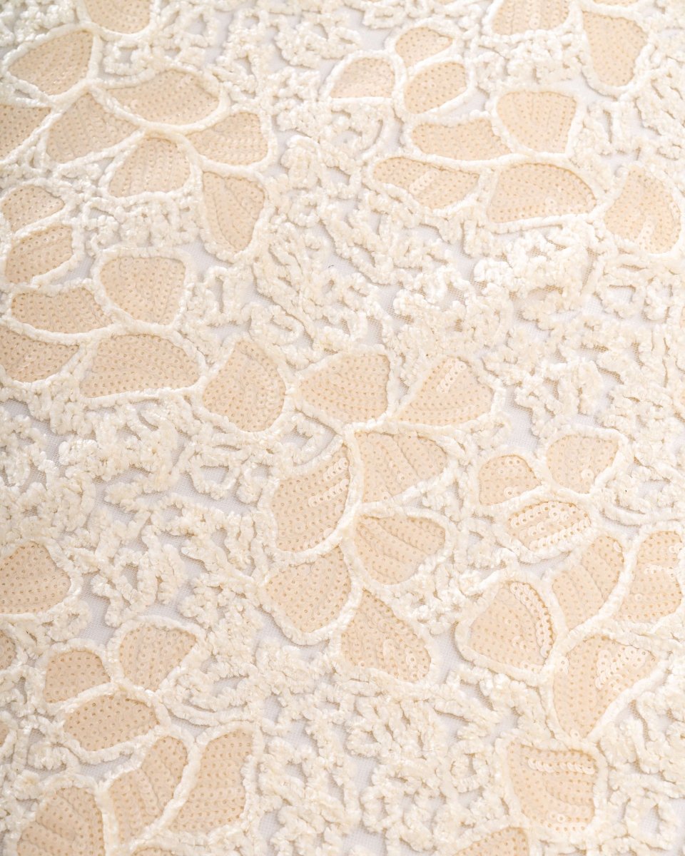 Velvet embroidered tulle with sequins - Sharqiya - الشرقية