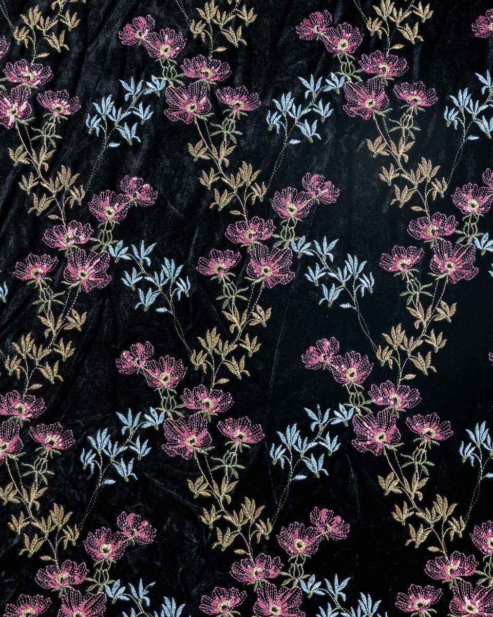 Velvet Embroidery with Sequins - Sharqiya - الشرقية