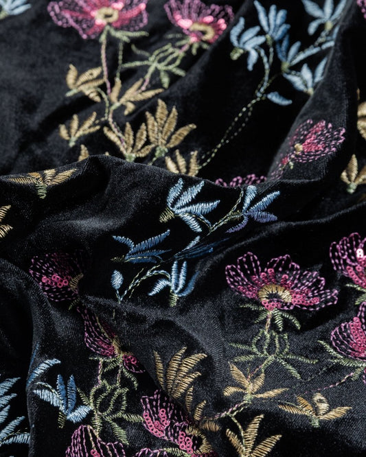 Velvet Embroidery with Sequins - Sharqiya - الشرقية
