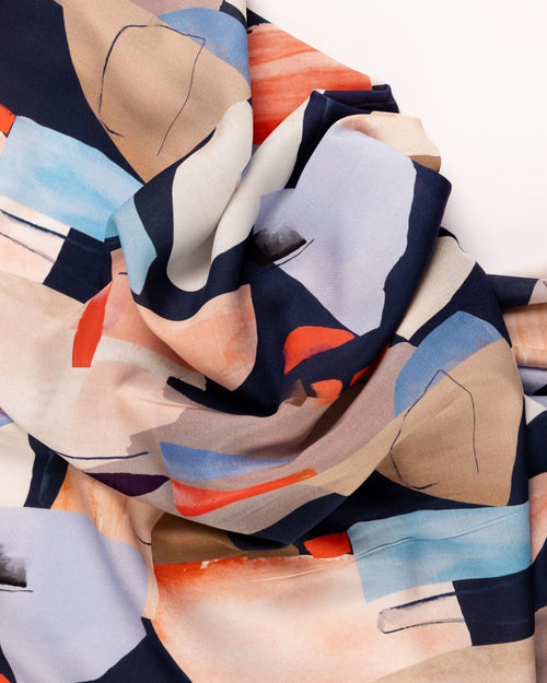 Viscose Cotton Floral Fabric - Sharqiya - الشرقية