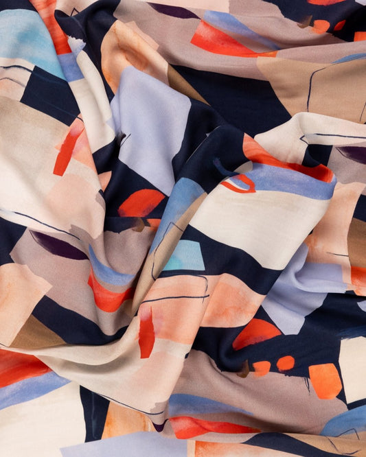 Viscose Cotton Floral Fabric - Sharqiya - الشرقية