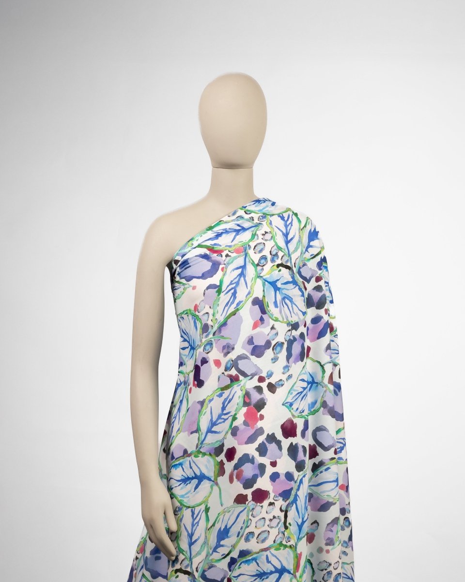 Viscose Cotton Viscose Floral Fabric - Sharqiya - الشرقية