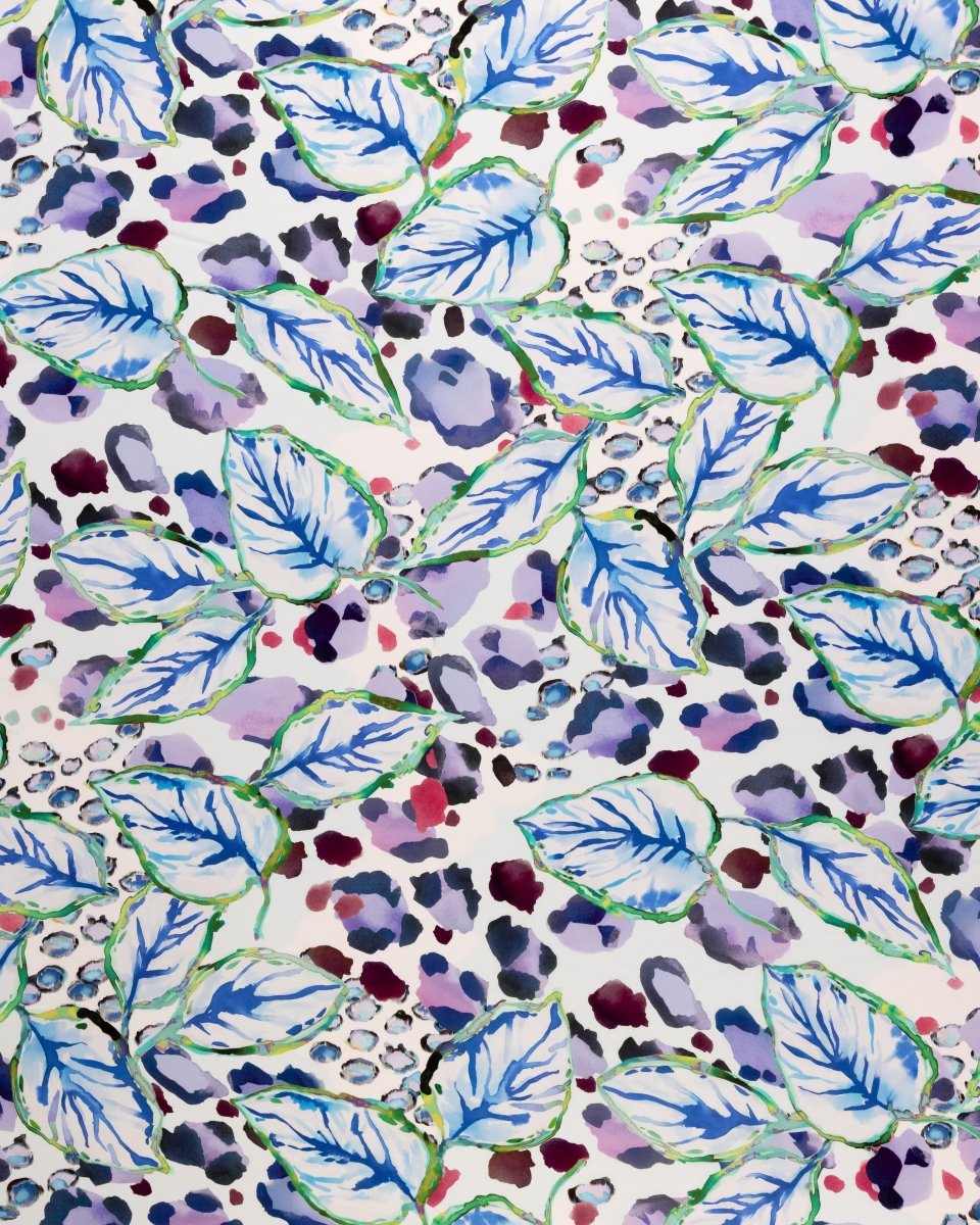 Viscose Cotton Viscose Floral Fabric - Sharqiya - الشرقية