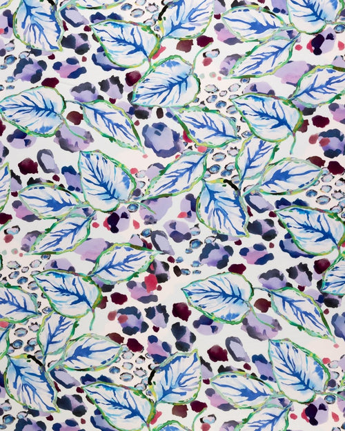 Viscose Cotton Viscose Floral Fabric - Sharqiya - الشرقية