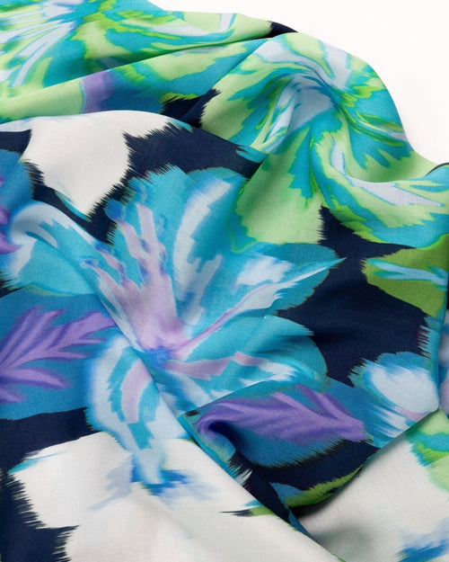 Viscose Cotton Viscose Floral Fabric - Sharqiya - الشرقية