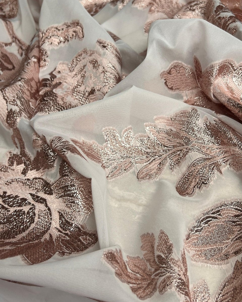 Viscose Jacquard Viscose Floral Fabric - Sharqiya - الشرقية