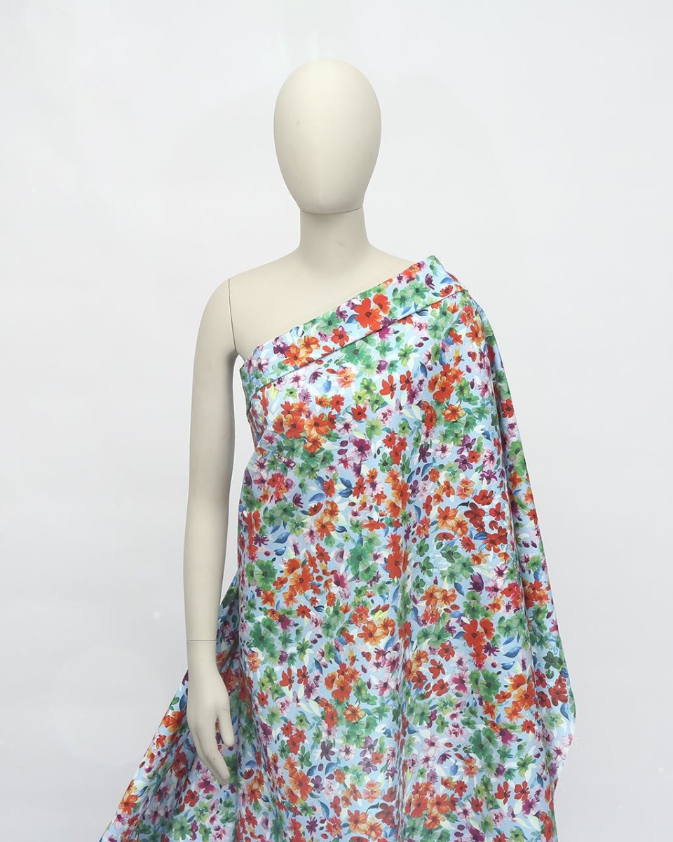 Viscose Linen Viscose Floral Fabric - Sharqiya - الشرقية