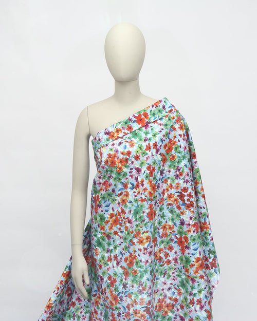 Viscose Linen Viscose Floral Fabric - Sharqiya - الشرقية