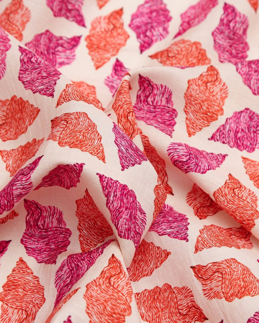 Viscose Linen Viscose Floral Fabric - Sharqiya - الشرقية