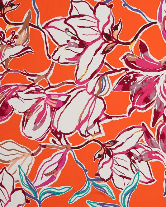 Viscose Rayon Floral Fabric - Sharqiya - الشرقية